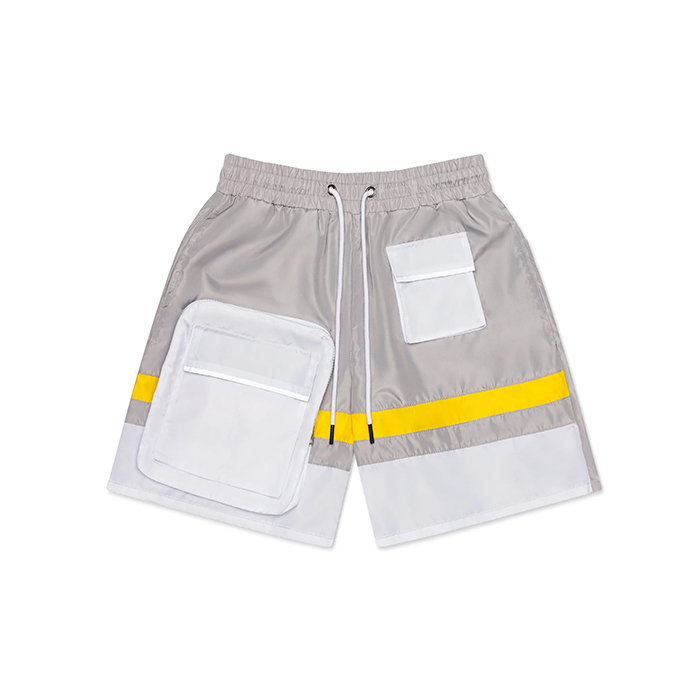 Grey and White Shorts