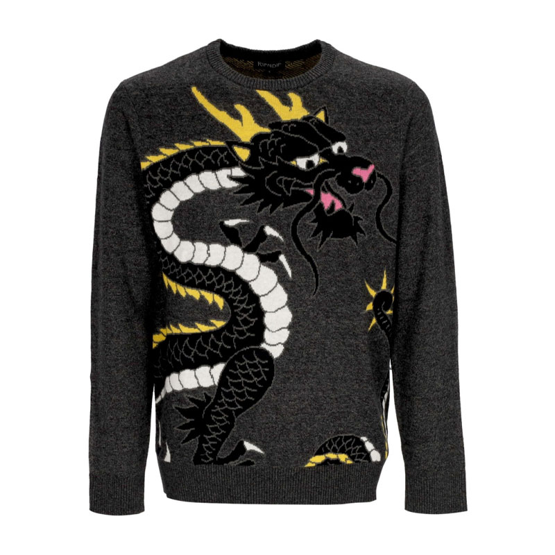 Dark Grey Dragon Sweater