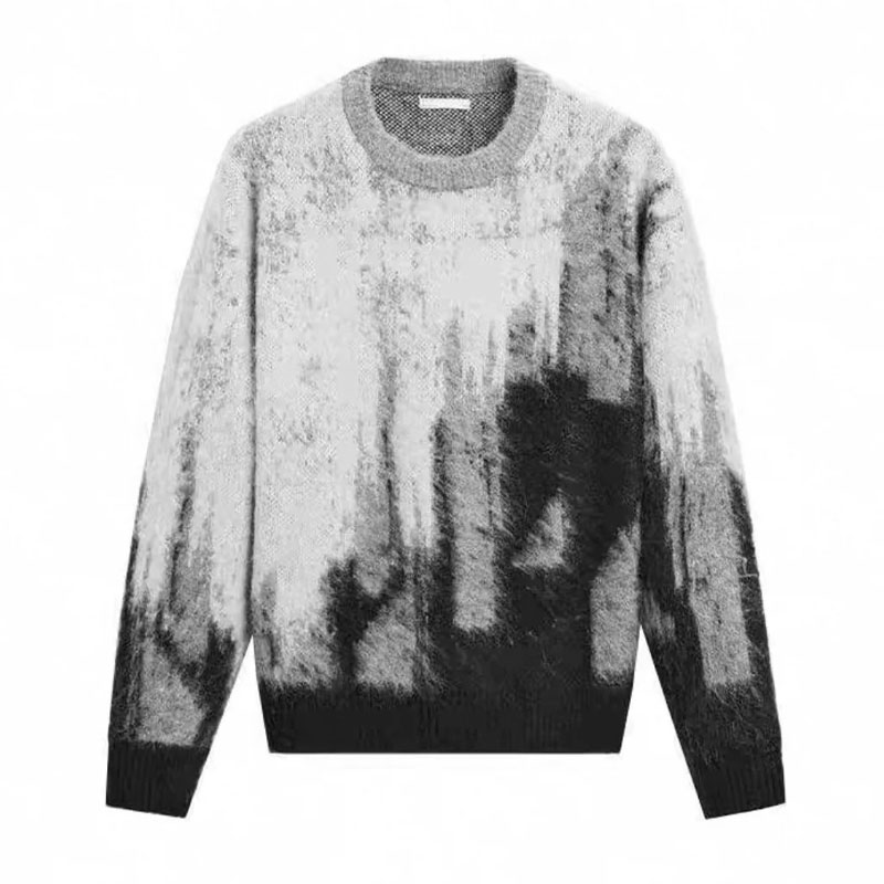 White and Grey Sweater