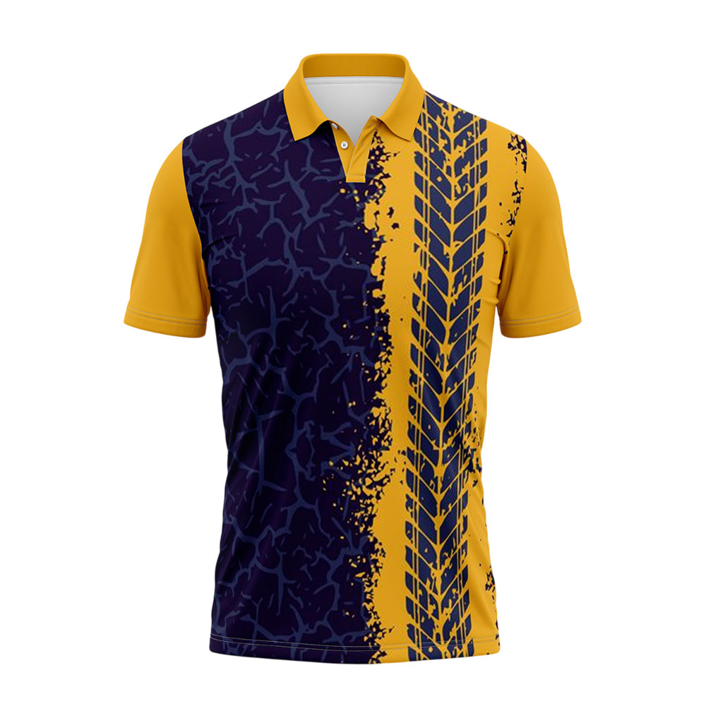 Yellow and Dark Blue Polo