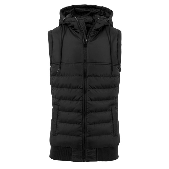 Black Sleeveless Puffer Jacket