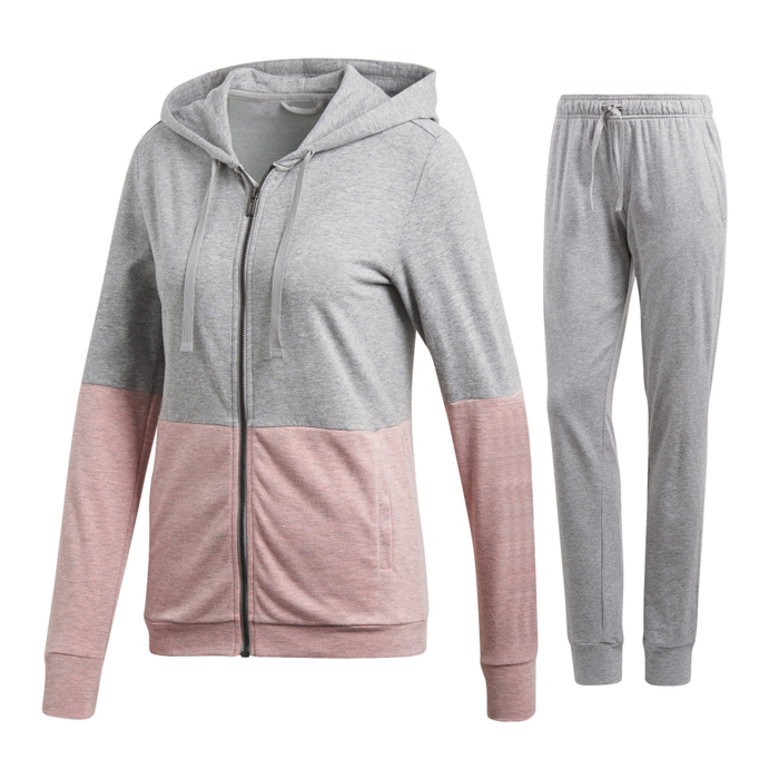 Grey and Pink Track suit