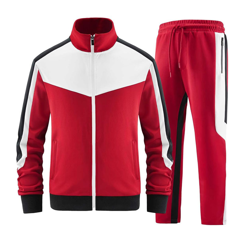 Red and White Windbreaker