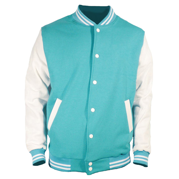 Ocean Blue Varsity Jacket